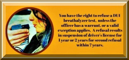 Refuse a DUI Breathalyzer Test